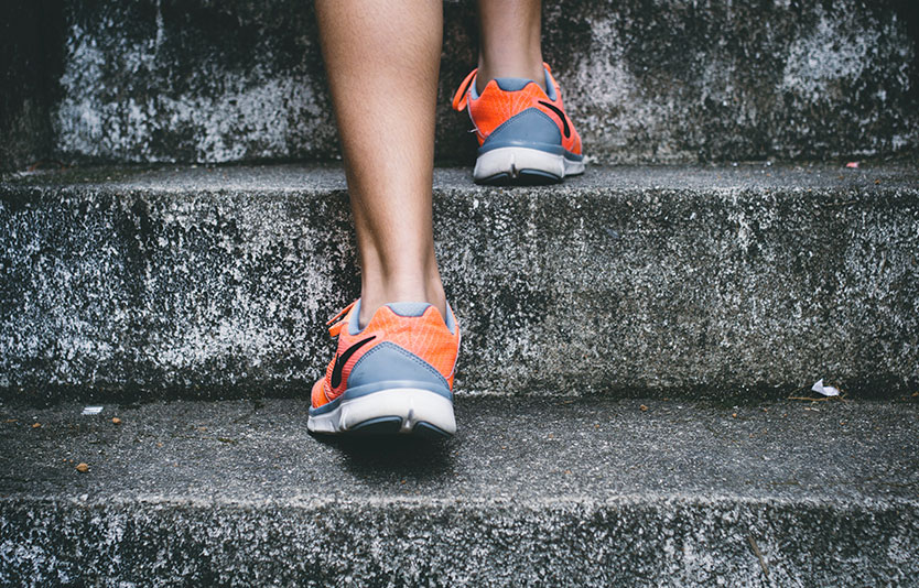 Person Wearing Running Shoes Person Wearing Running Shoes